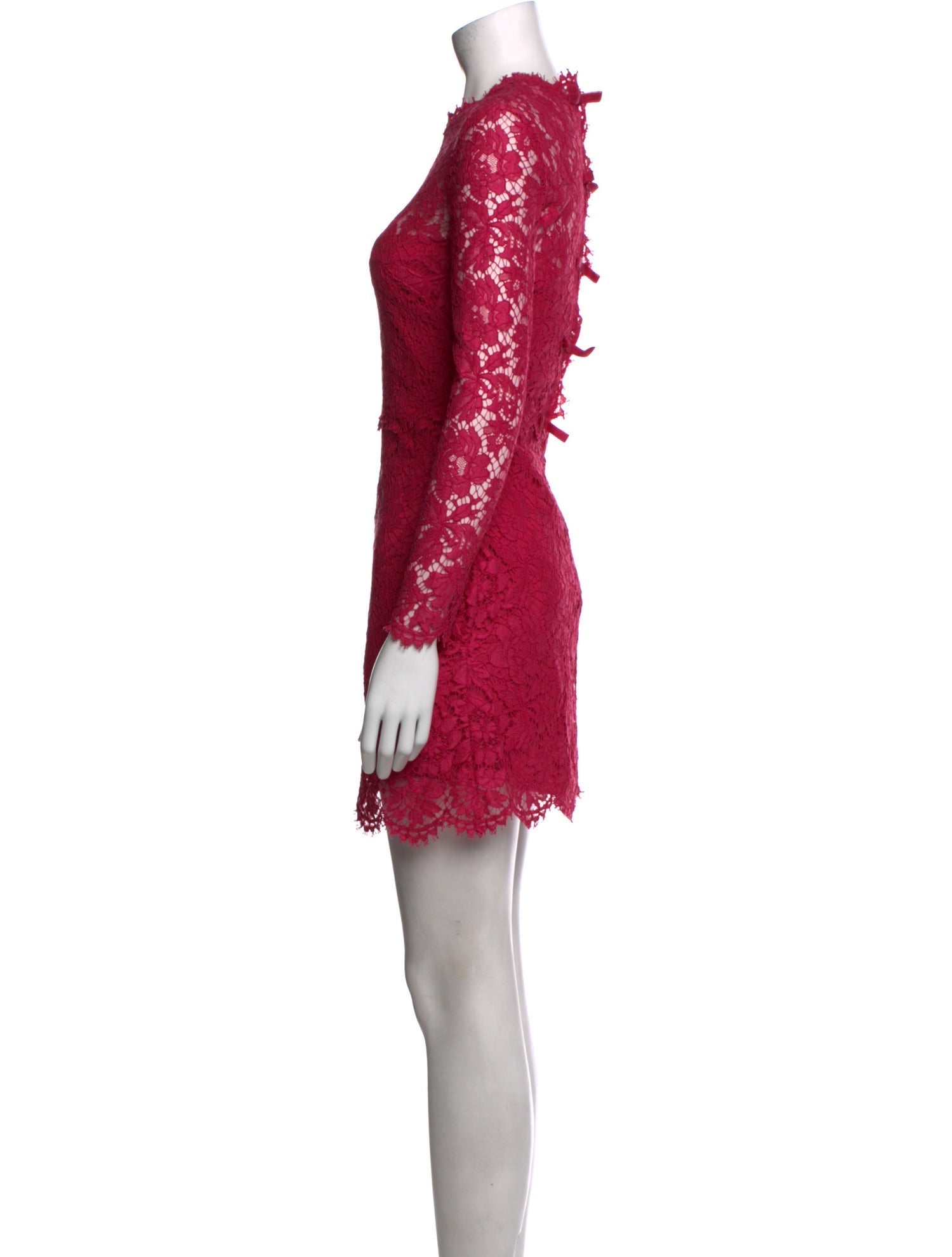 Valentino Lace Pattern Mini Dress