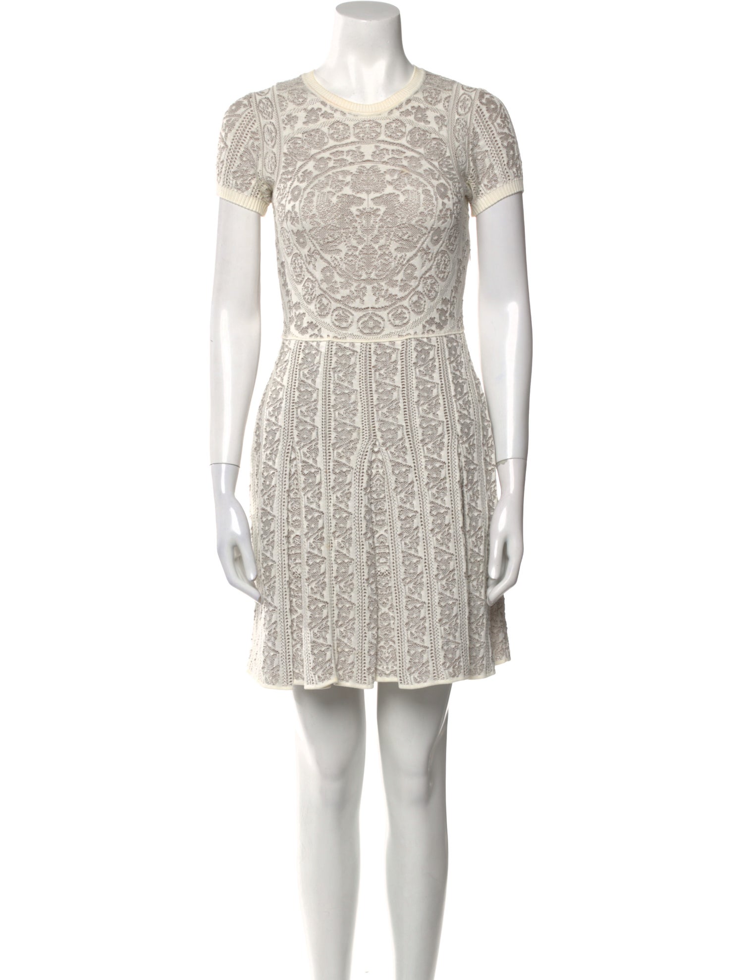 Valentino Lace Pattern Mini Dress