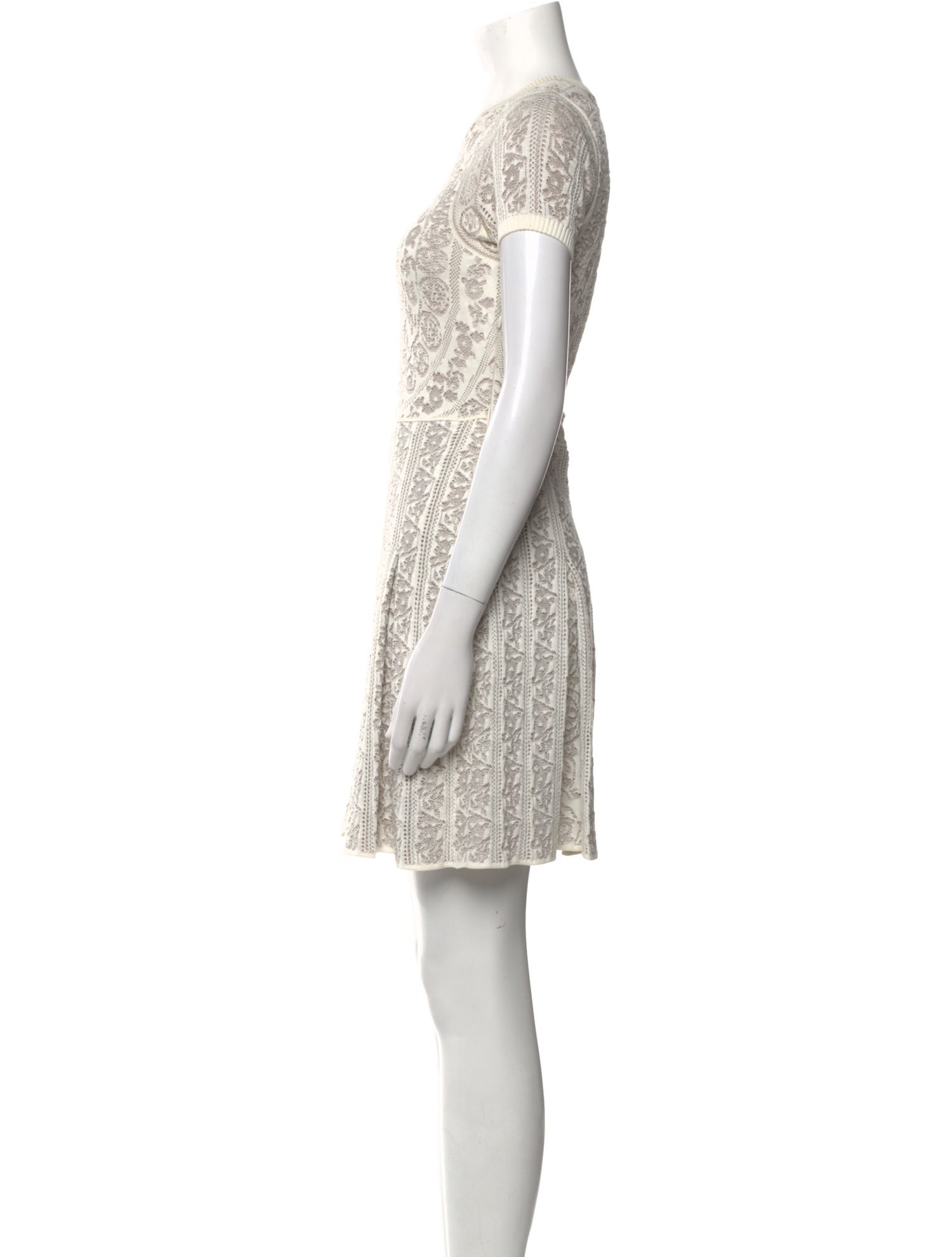 Valentino Lace Pattern Mini Dress