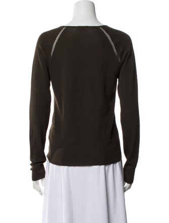 Valentino Virgin Wool V-Neck Top