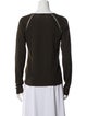 Valentino Virgin Wool V-Neck Top
