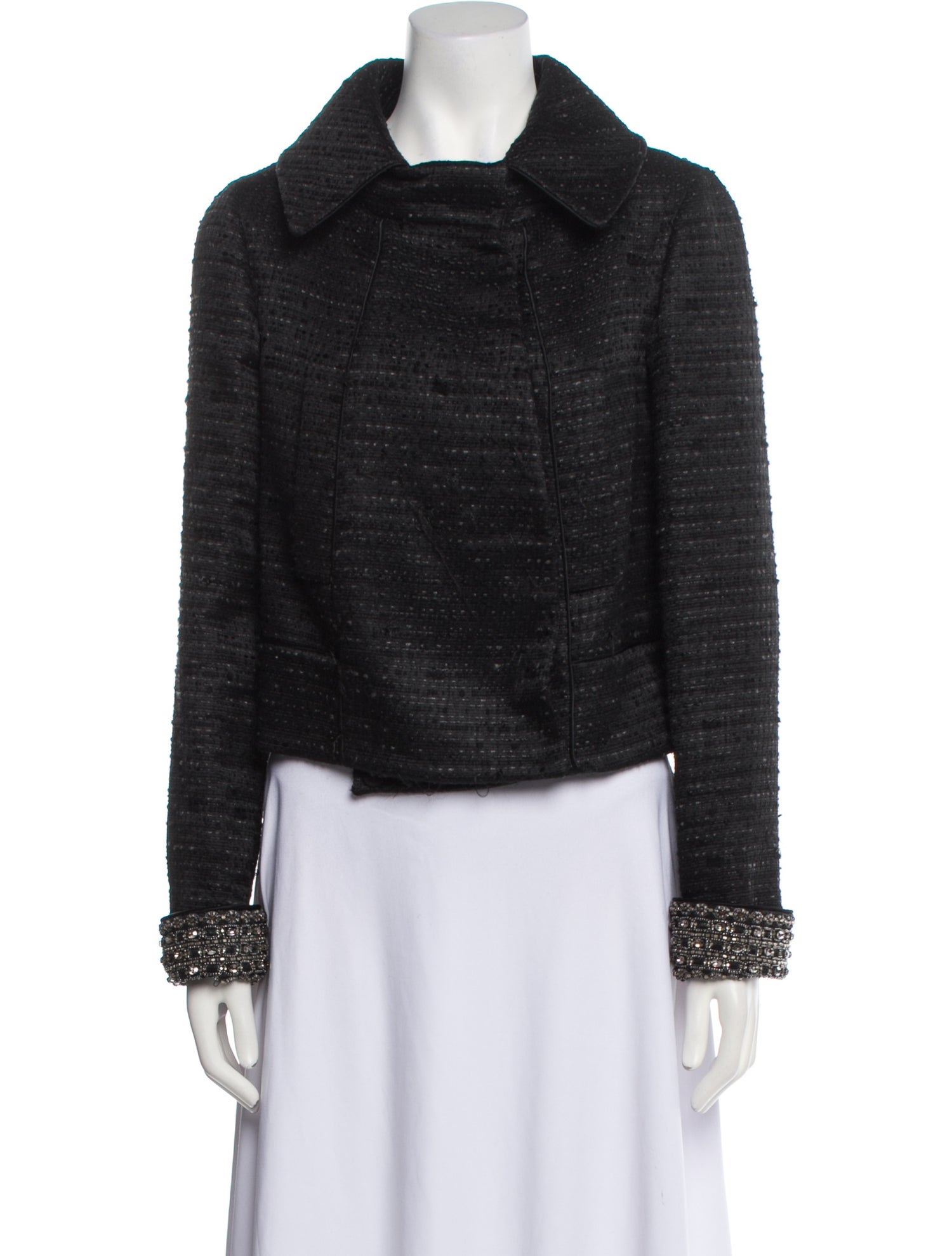 Valentino Tweed Pattern Jacket