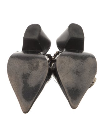 Valentino Rockstud Accents Leather Slingback Pumps