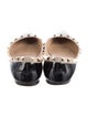 Valentino Rockstud Accents Patent Leather Ballet Flats