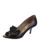 Valentino Patent Leather Bow Accents Pumps