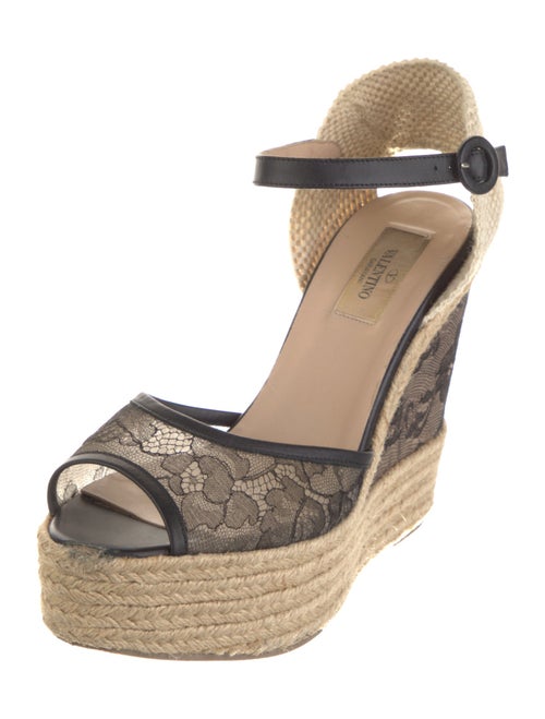 Valentino Lace Printed Espadrilles