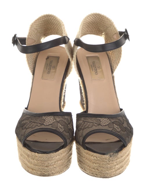 Valentino Lace Printed Espadrilles
