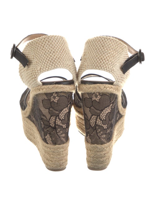 Valentino Lace Printed Espadrilles