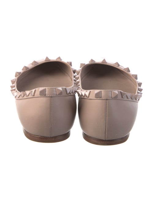 Valentino Rockstud Accents Leather Ballet Flats