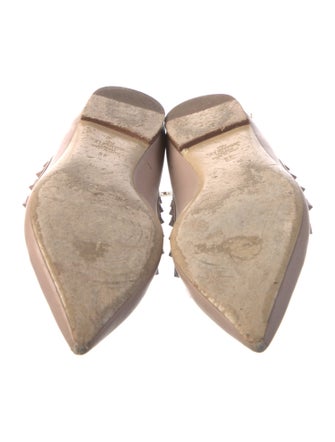 Valentino Rockstud Accents Leather Ballet Flats