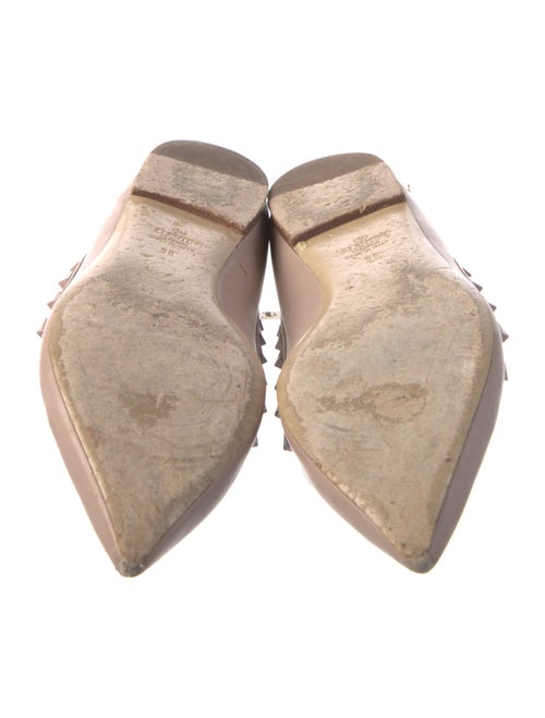 Valentino Rockstud Accents Leather Ballet Flats