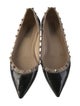 Valentino Rockstud Accents Patent Leather Flats