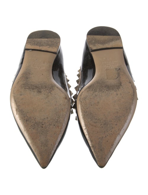 Valentino Rockstud Accents Patent Leather Flats