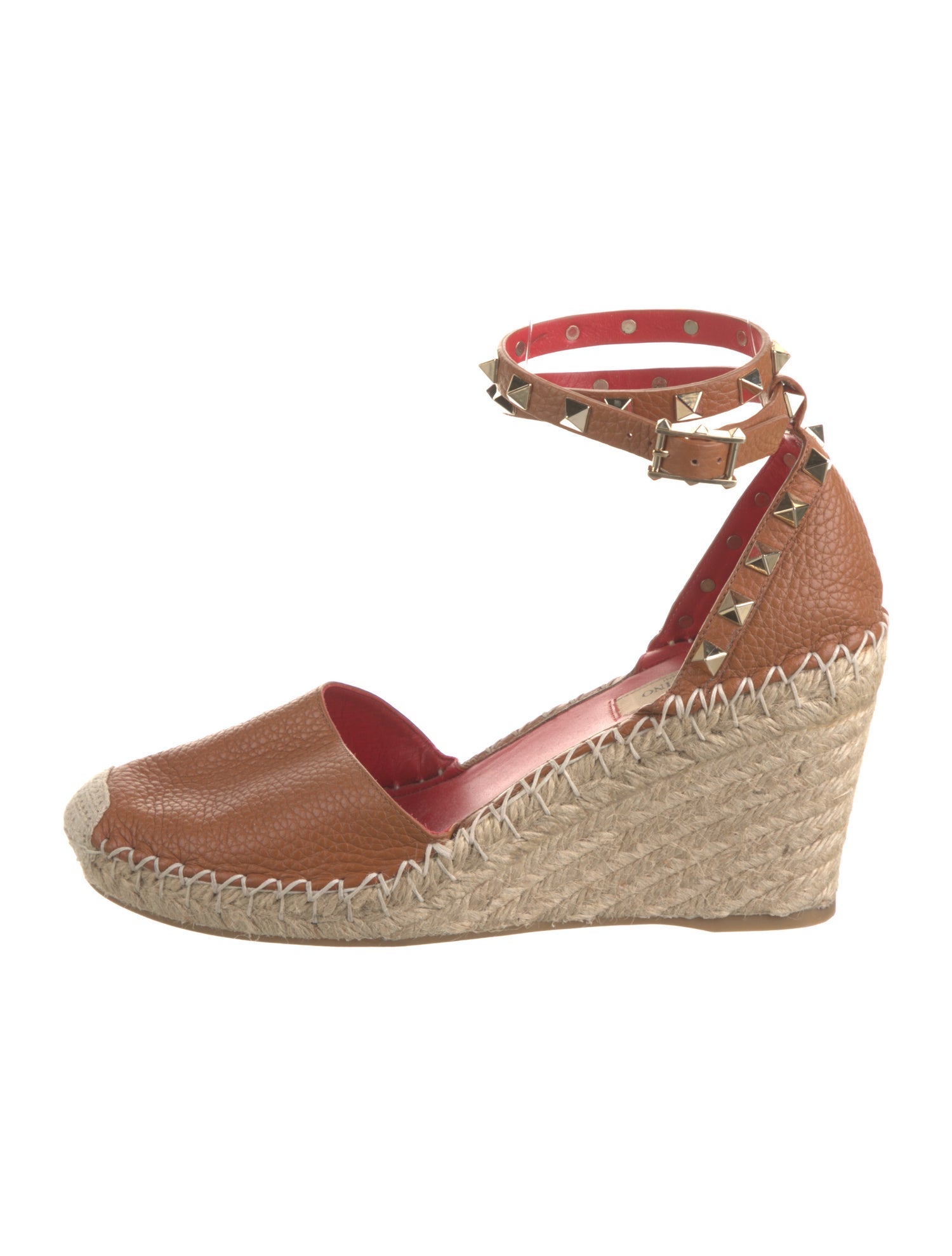 Valentino Rockstud Accents Leather D'Orsay Pumps