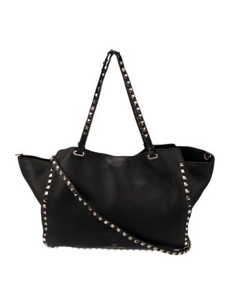 Valentino Rockstud Top Handle Bag Large