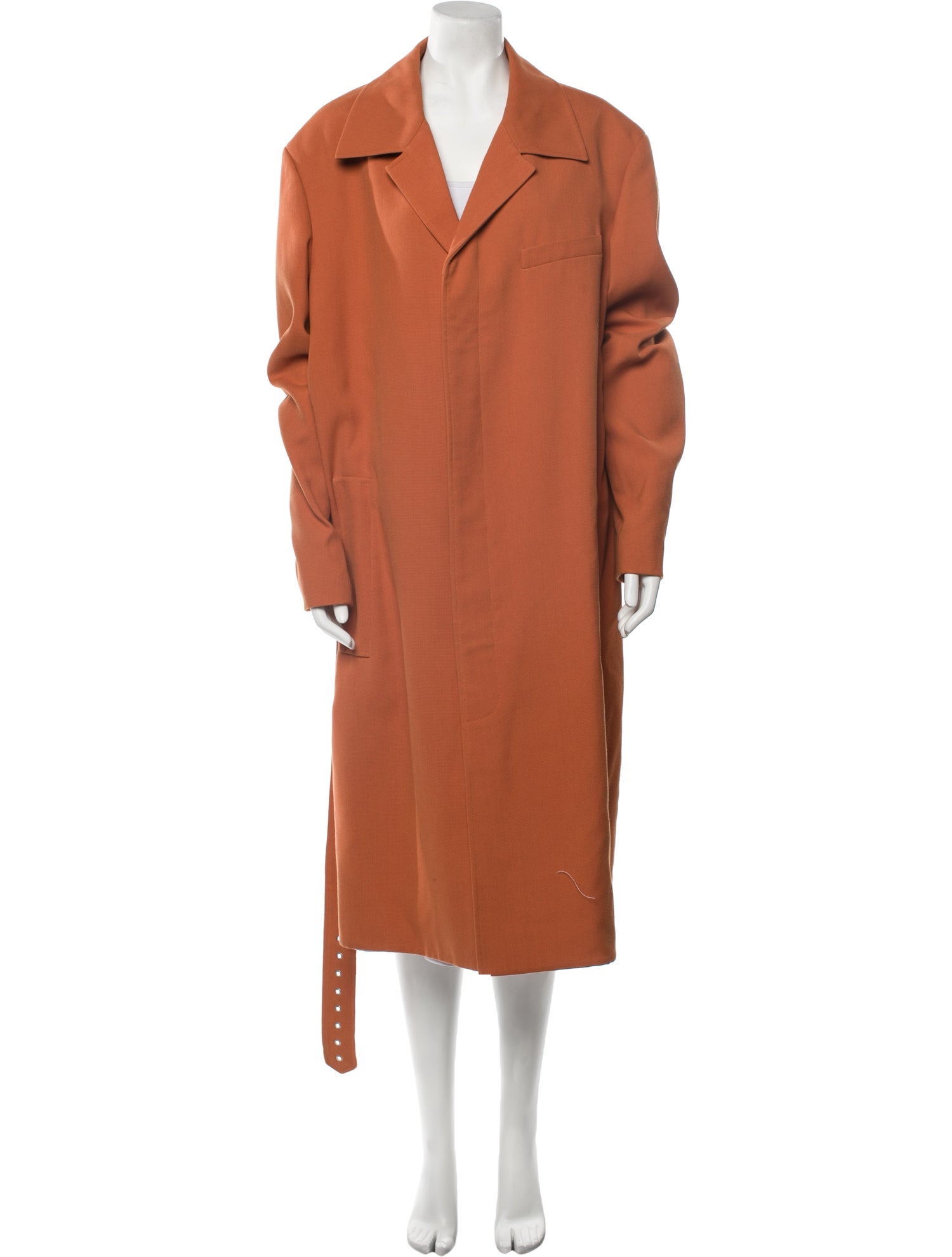 Valentino Peacoat - Orange Coats, Clothing - VAL491092 | The