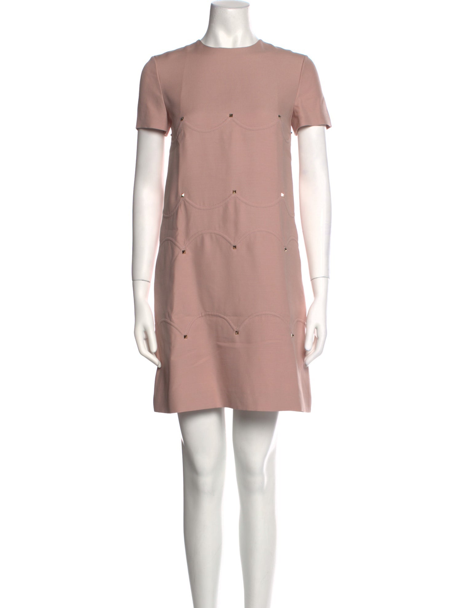 Valentino Crew Neck Mini Dress