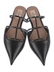 Valentino Leather Studded Accents Mules