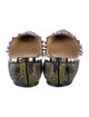 Valentino Rockstud Accents Leather Trim Embellishment Flats