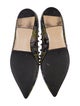 Valentino Rockstud Accents Leather Trim Embellishment Flats
