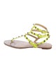 Valentino Rockstud Accents Leather Gladiator Sandals