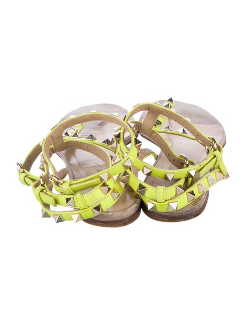 Valentino Rockstud Accents Leather Gladiator Sandals