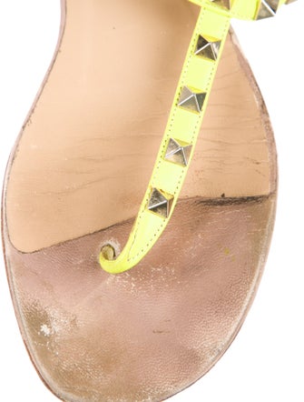 Valentino Rockstud Accents Leather Gladiator Sandals