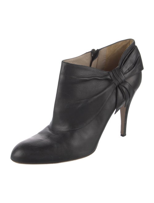 Valentino Leather Bow Accents Boots