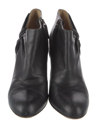 Valentino Leather Bow Accents Boots