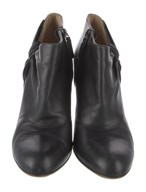 Valentino Leather Bow Accents Boots