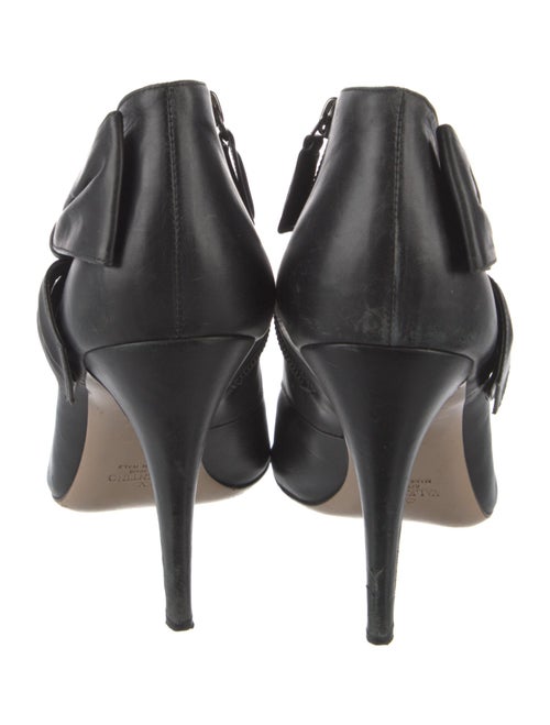 Valentino Leather Bow Accents Boots