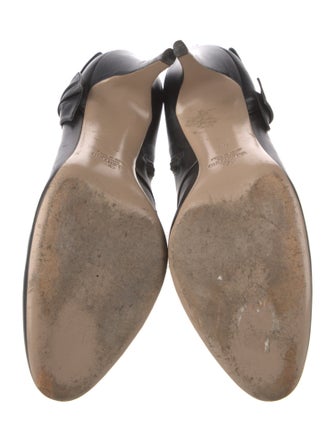 Valentino Leather Bow Accents Boots