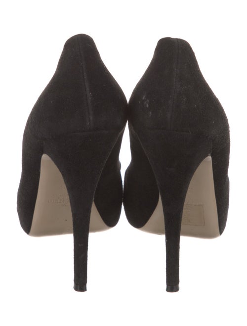 Valentino Suede Bow Accents T-Strap Pumps