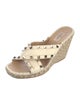 Valentino Rockstud Accents Leather Espadrilles