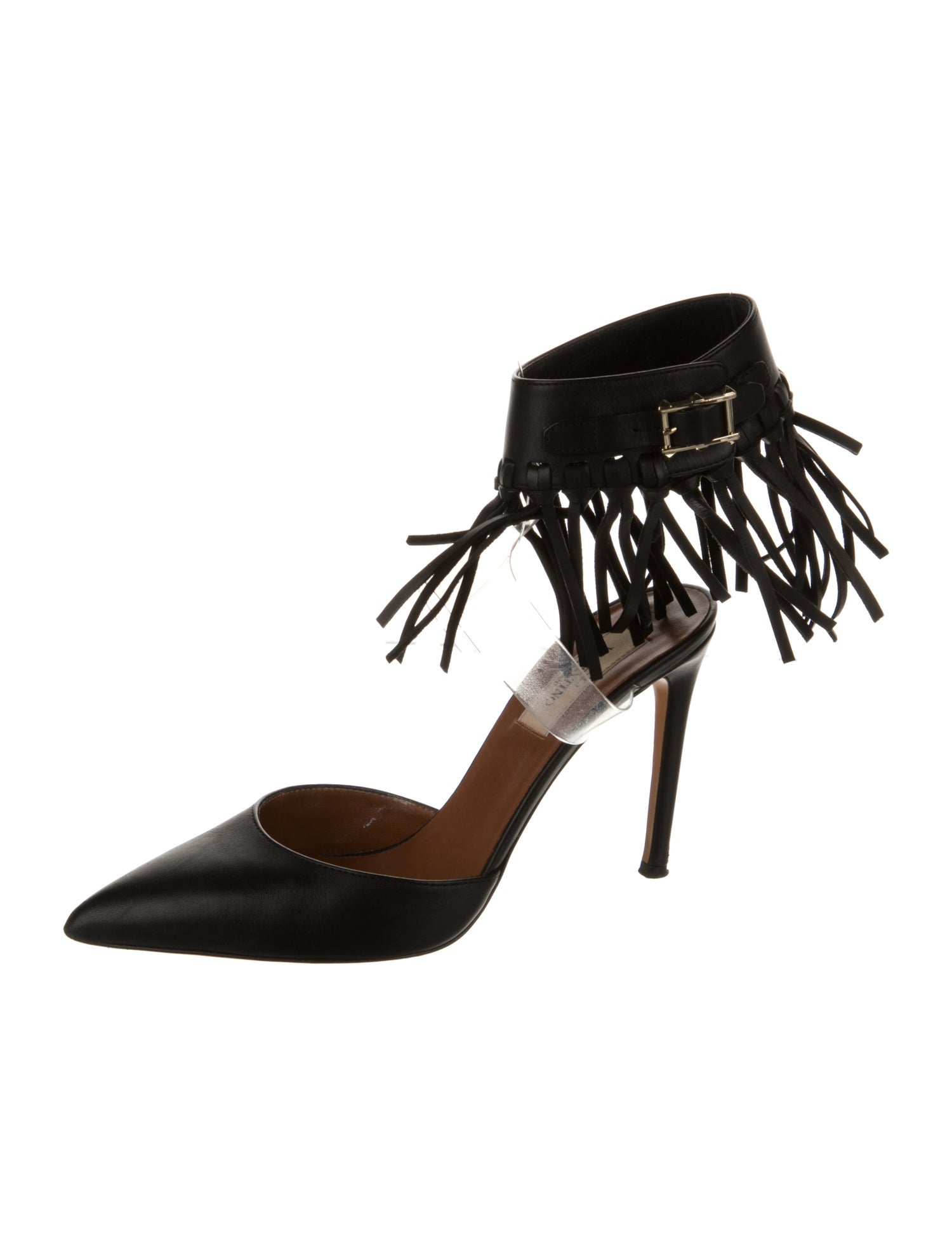 Valentino Rockstud Accents Leather D'Orsay Pumps