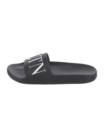 Valentino Rubber Printed Slides