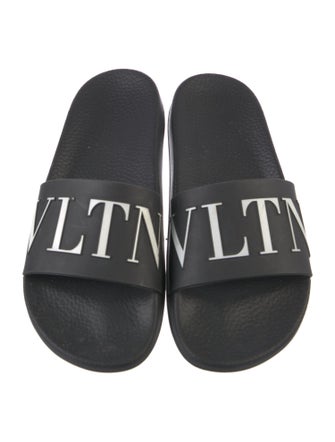 Valentino Rubber Printed Slides