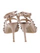 Valentino Rockstud Accents Leather T-Strap Pumps