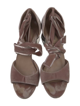 Valentino Velvet Sandals