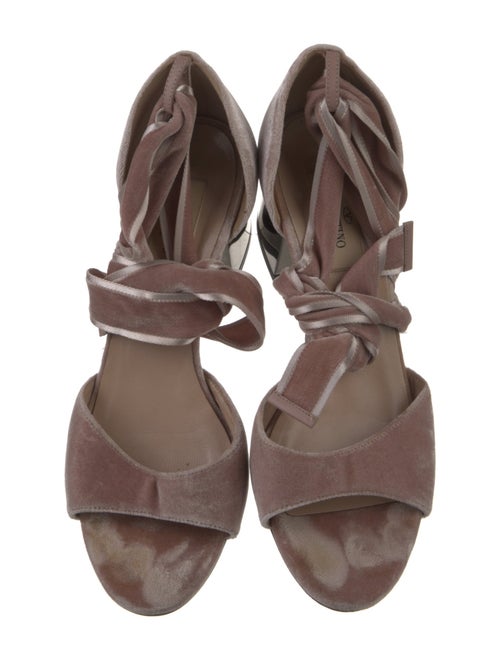 Valentino Velvet Sandals