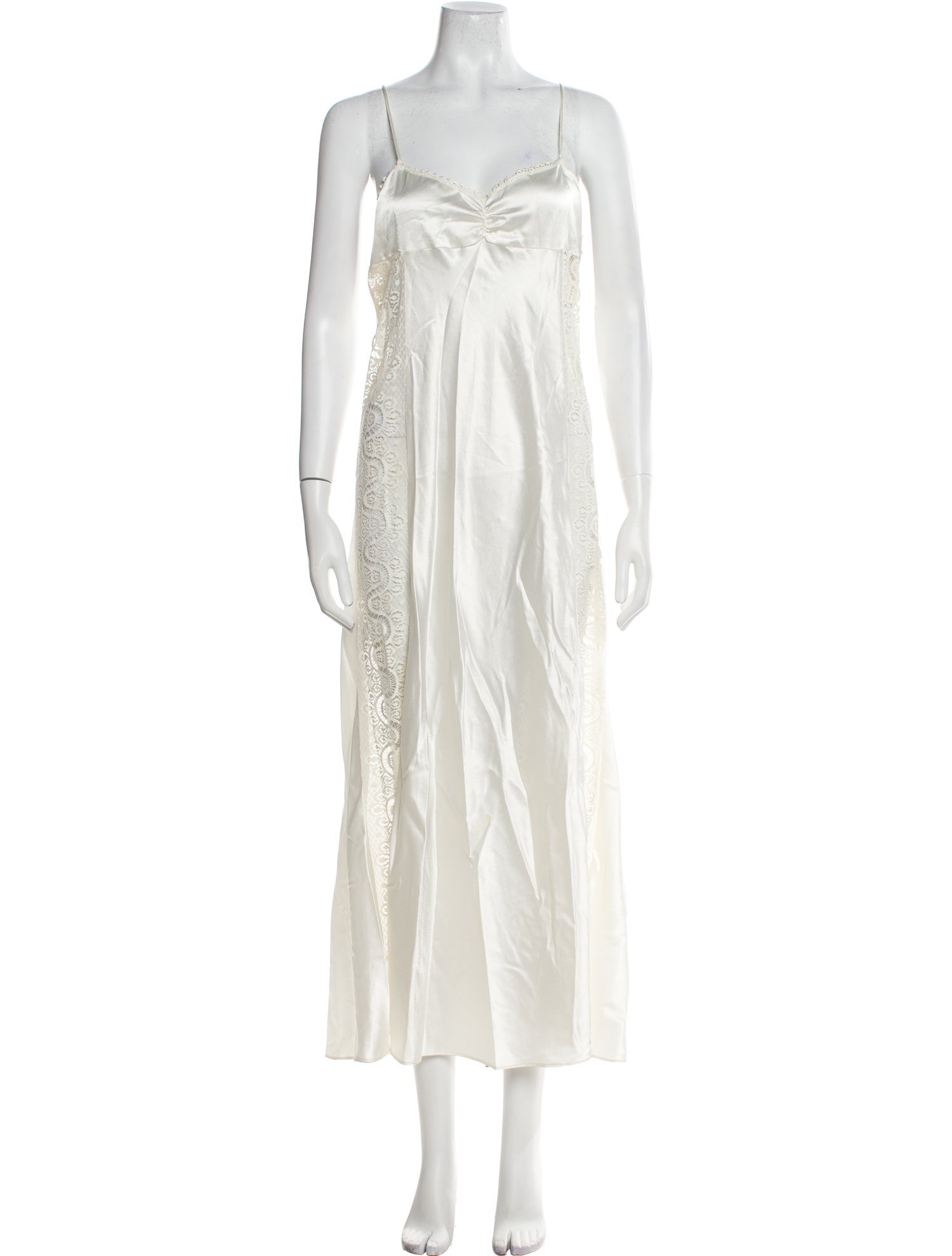 Valentino Lace Trim Embellishment Nightgown