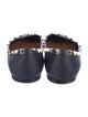 Valentino Rockstud Accents Leather Ballet Flats