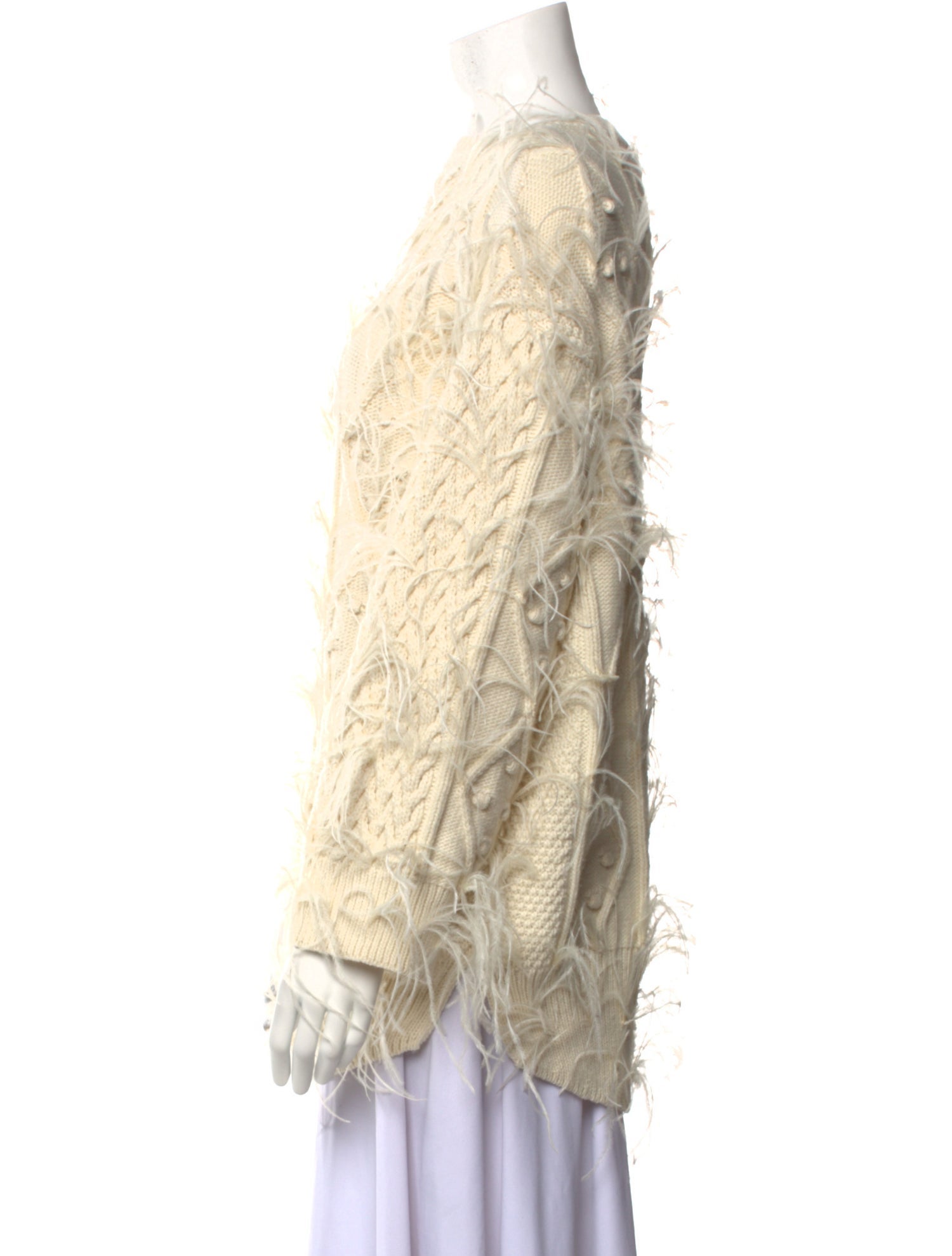 Valentino Virgin Wool Patterned Sweater