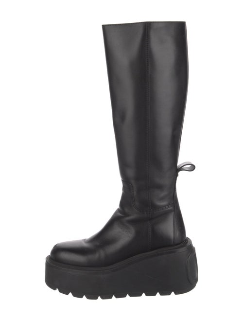 Valentino Rockstud Accents Leather Boots
