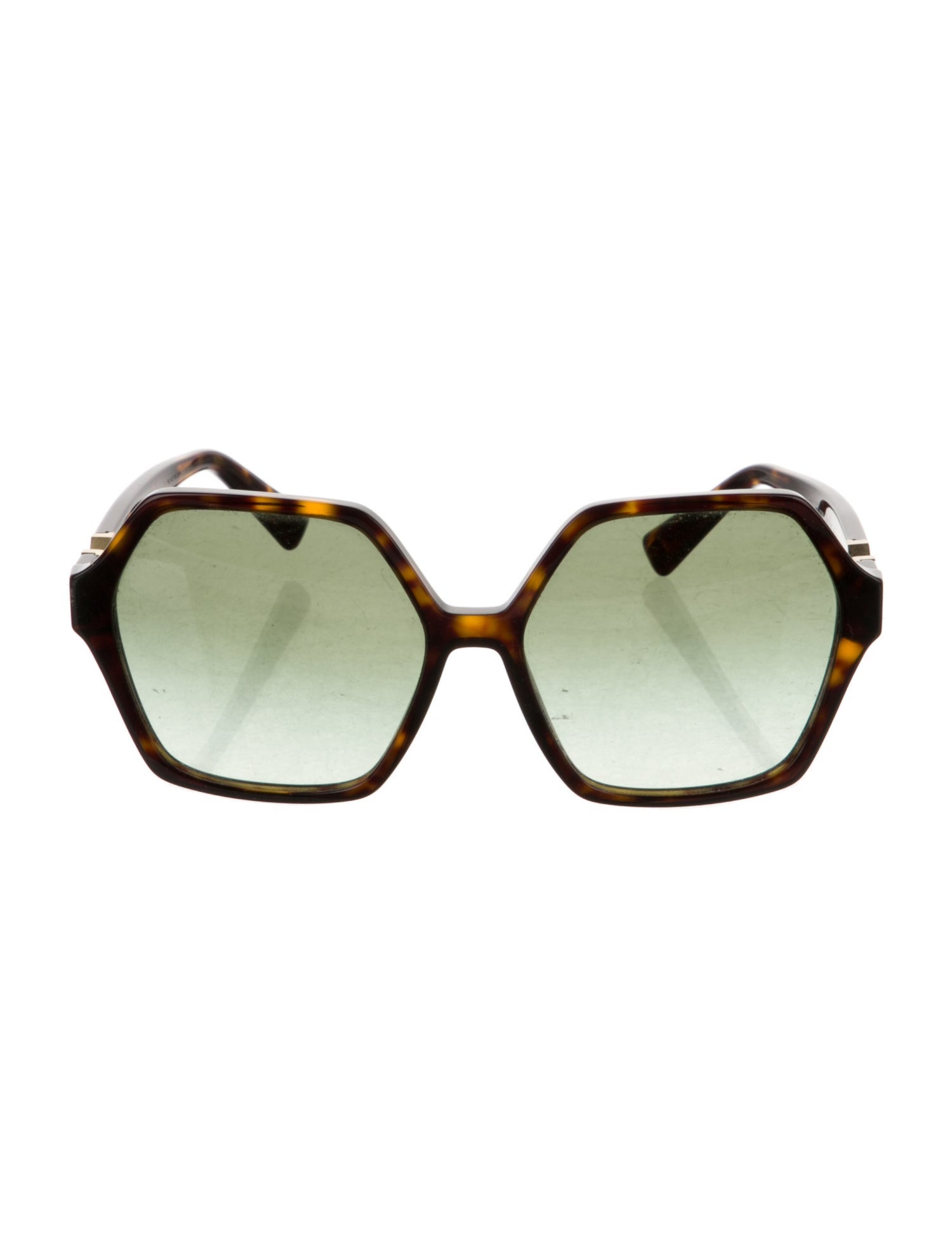 Valentino Rockstud Accents Oversize Sunglasses