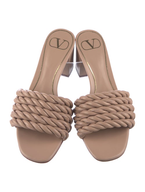 Valentino Leather Slides
