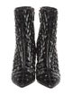 Valentino Quilted Pattern Patent Leather Boots