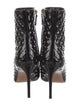 Valentino Quilted Pattern Patent Leather Boots