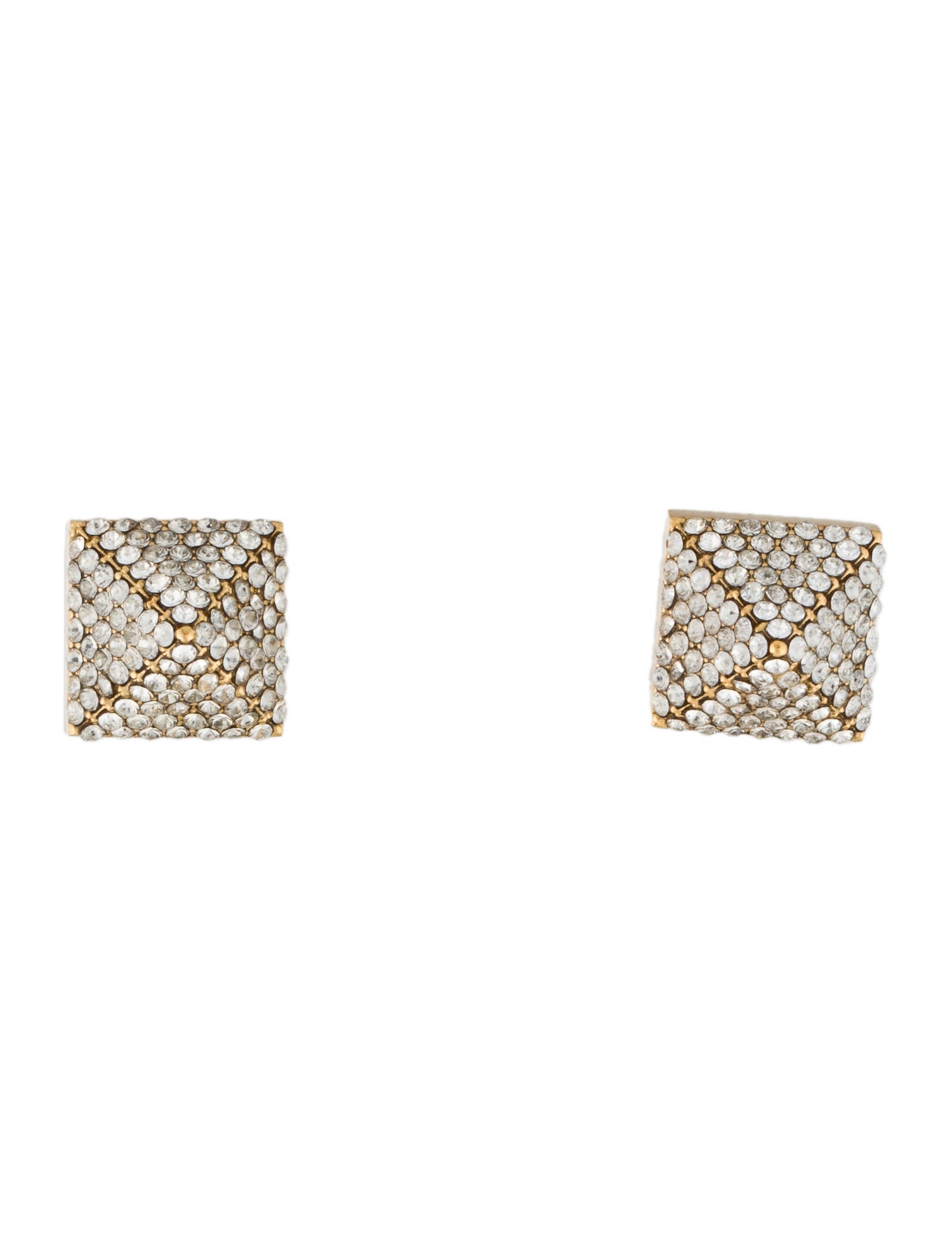 Valentino Crystal Rockstud Stud Earrings