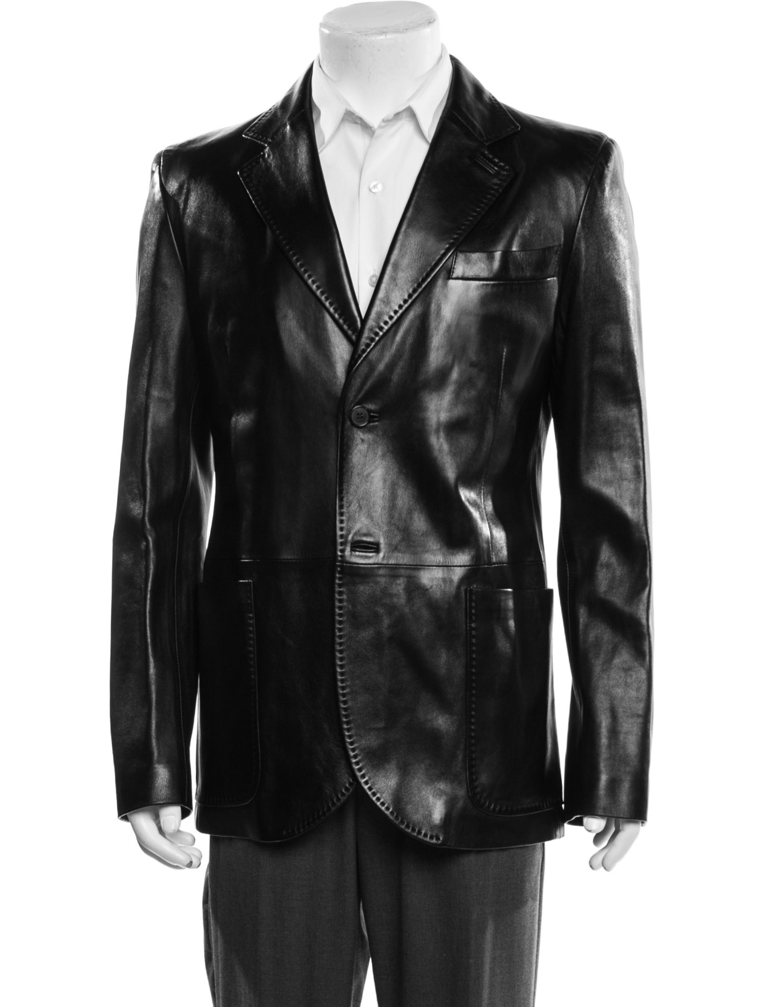 Valentino Leather Moto Jacket